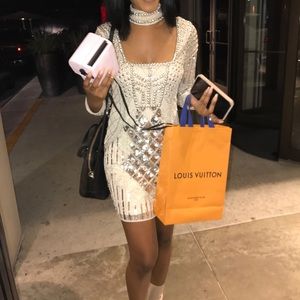 Embellished Body Con Dress